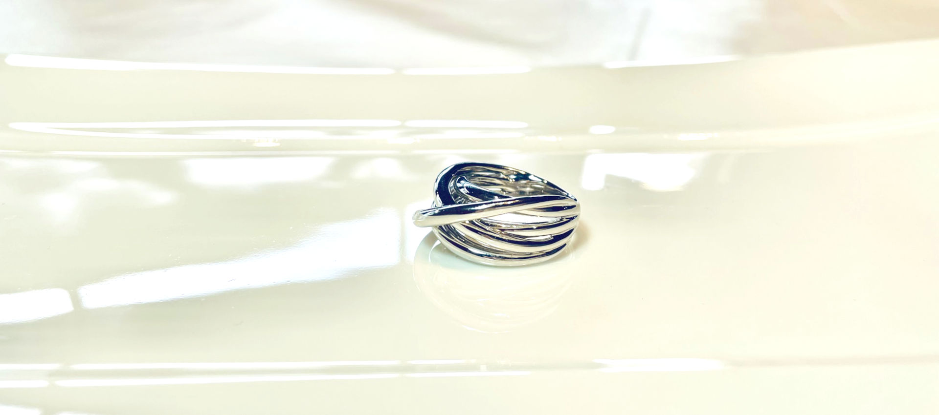 Anello oro bianco 750